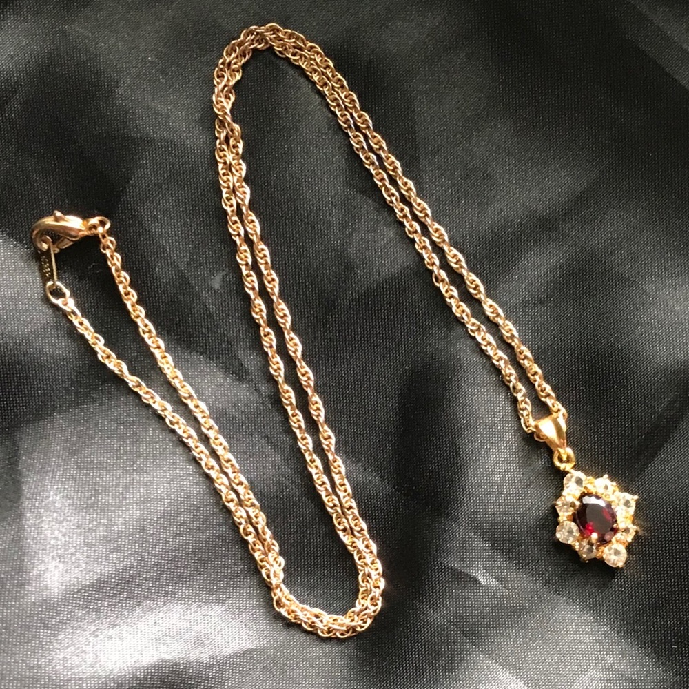 Signed Pendant Necklace